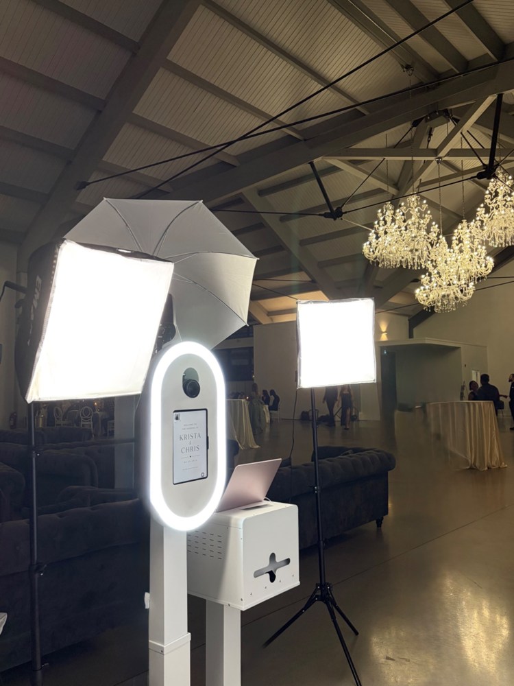 Party Pixel photo booth setup